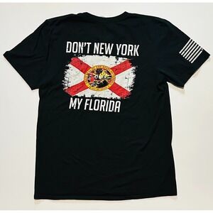 Printed Kicks Dont New York My Florida Graphic Mens Black M Short Sleeve Shirt